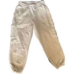 Oneractive M women’s grey sweatpants cargo pockets pull on high rise